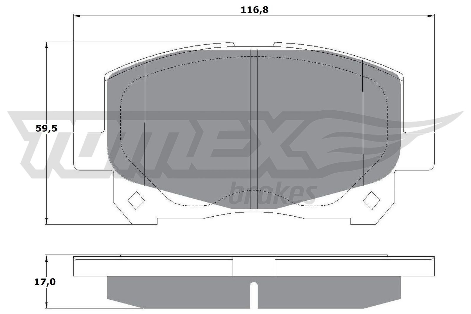 TOMEX Brakes TX 16-11 Sada...